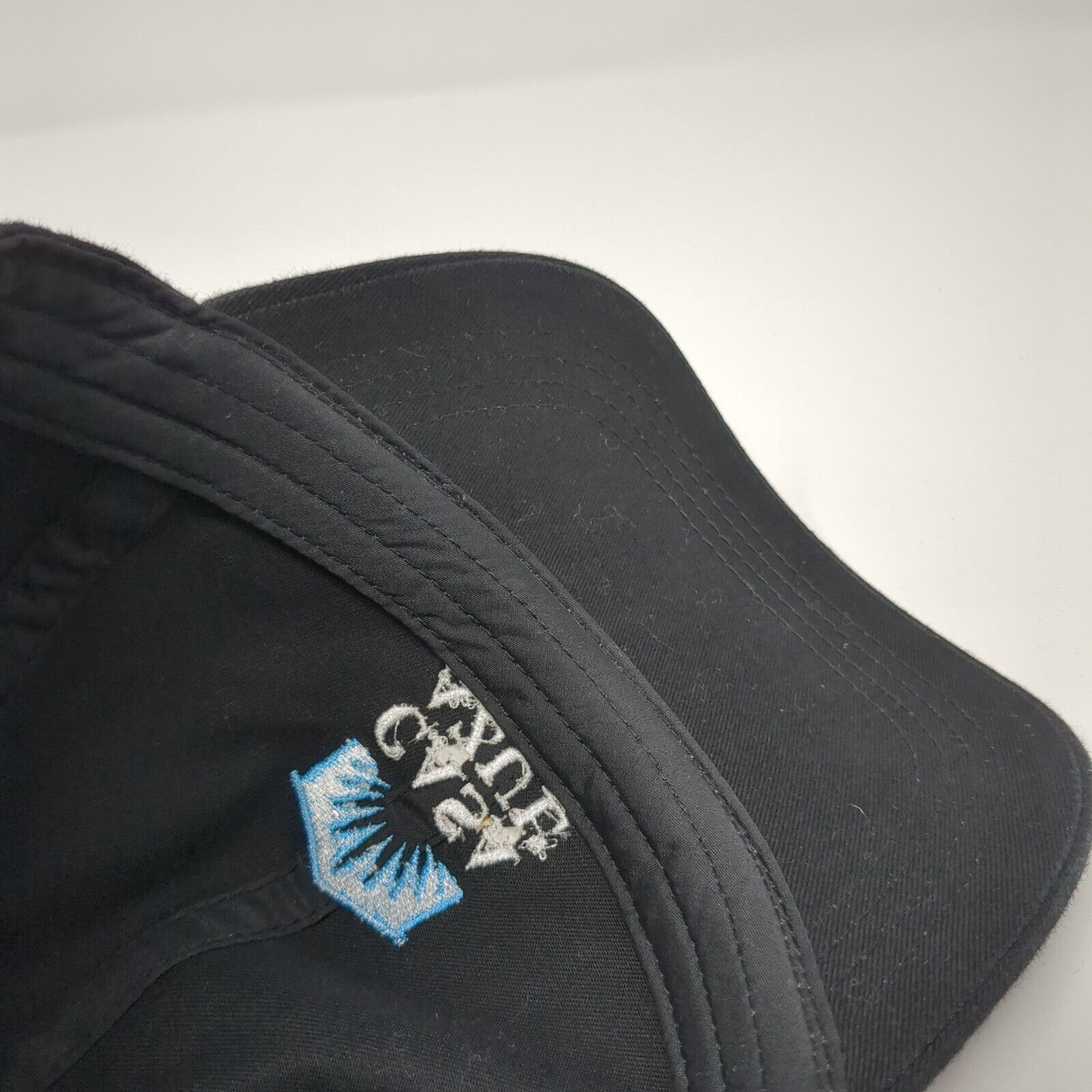 Casa Azul Slideback Baseball Cap Black One Size Adjustable Embroidered Cotton