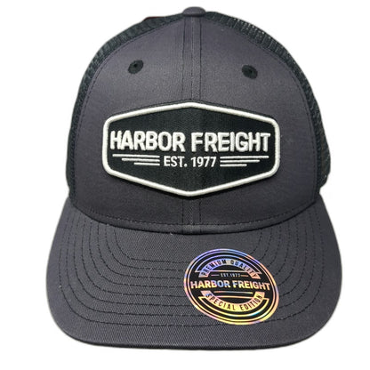 Harbor Freight Trucker Hat Gray One Size Special Edition Patch Snapback Mesh HFT