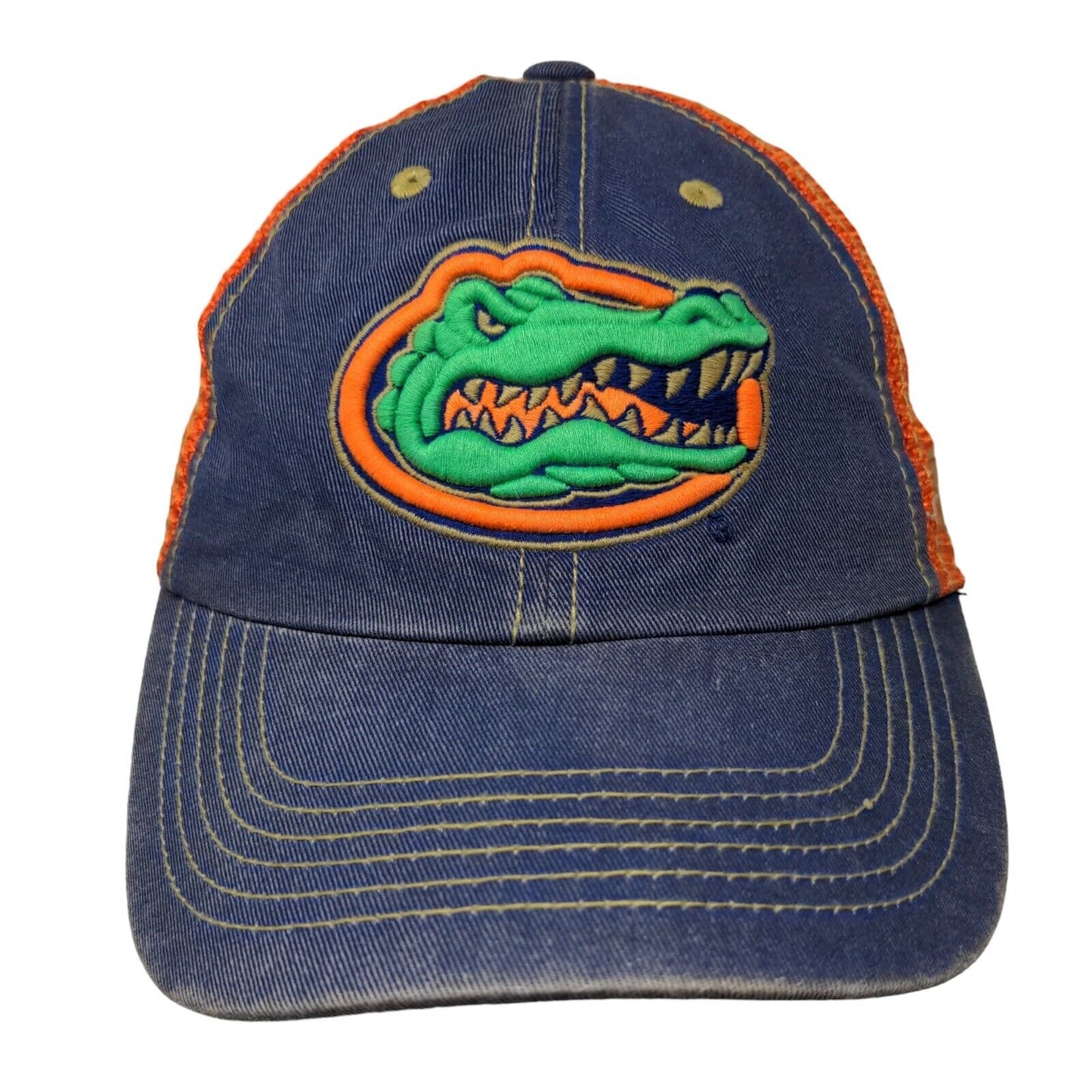 Florida Gators Snapback Mesh Back Trucker Hat Blue Orange OSFA NCAA Logo