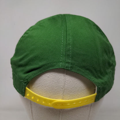 John Deere Logo Snapback Hat Green One Size Colorblock Adjustable