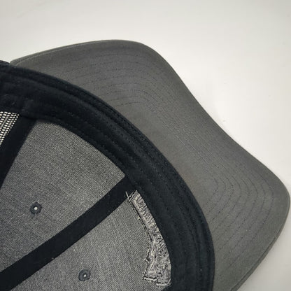 Richardson 115 Trucker Hat Gray Black L Mesh Snapback Mountain Logo Switchback