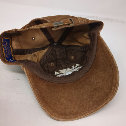 Arctic Circle Enterprises Baseball Cap Brown One Size Suede Leather Alaska Hat