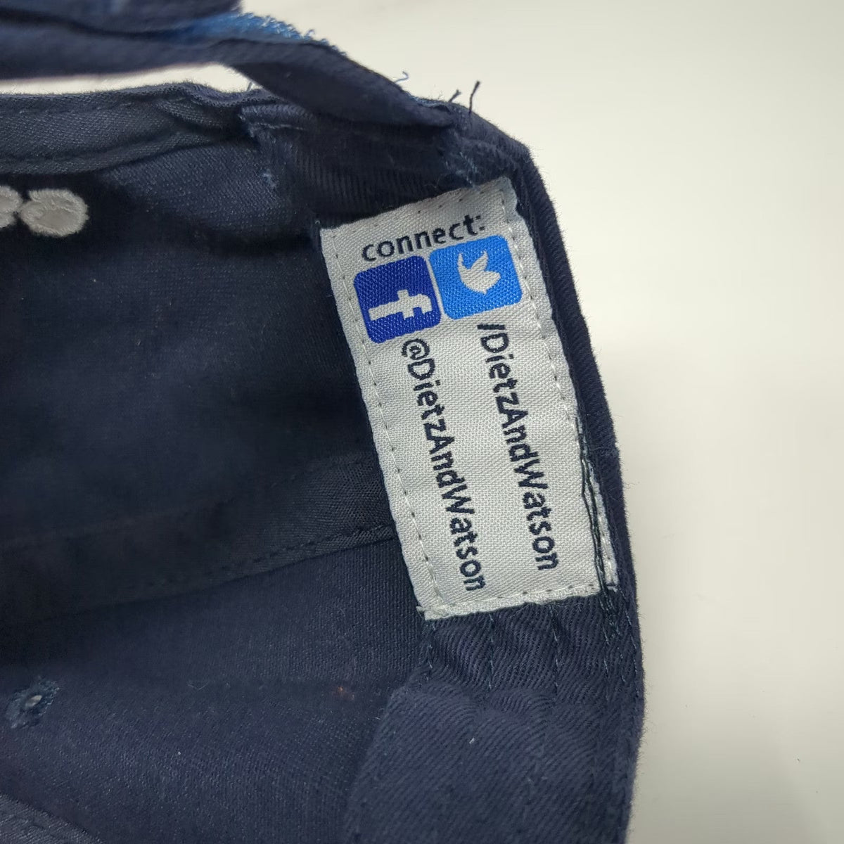 Blue Baseball Cap One Size Dietz & Watson Since 1939 Embroidered Strapback Hat