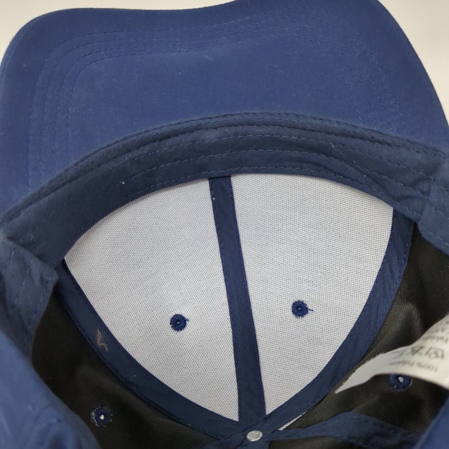 Fabletics Strapback Hat Blue One Size Adjustable Vented Holes 6 Panel Polyester