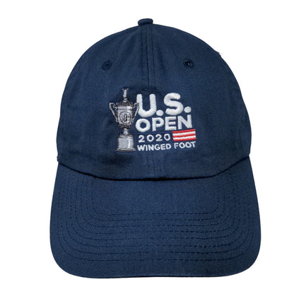 US Open 2020 Winged Foot Slideback Hat Blue One Size Classic Cut 6 Panel Ahead