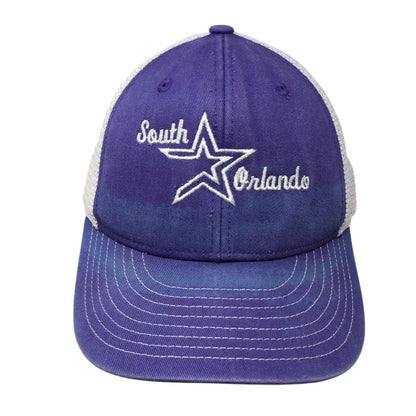 South Orlando Snapback Trucker Hat Purple One Size Mesh Back Champro