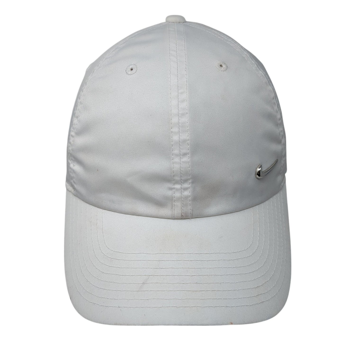 Nike Slideback Hat White One Size Adjustable Heritage86 Vented Holes Polyester