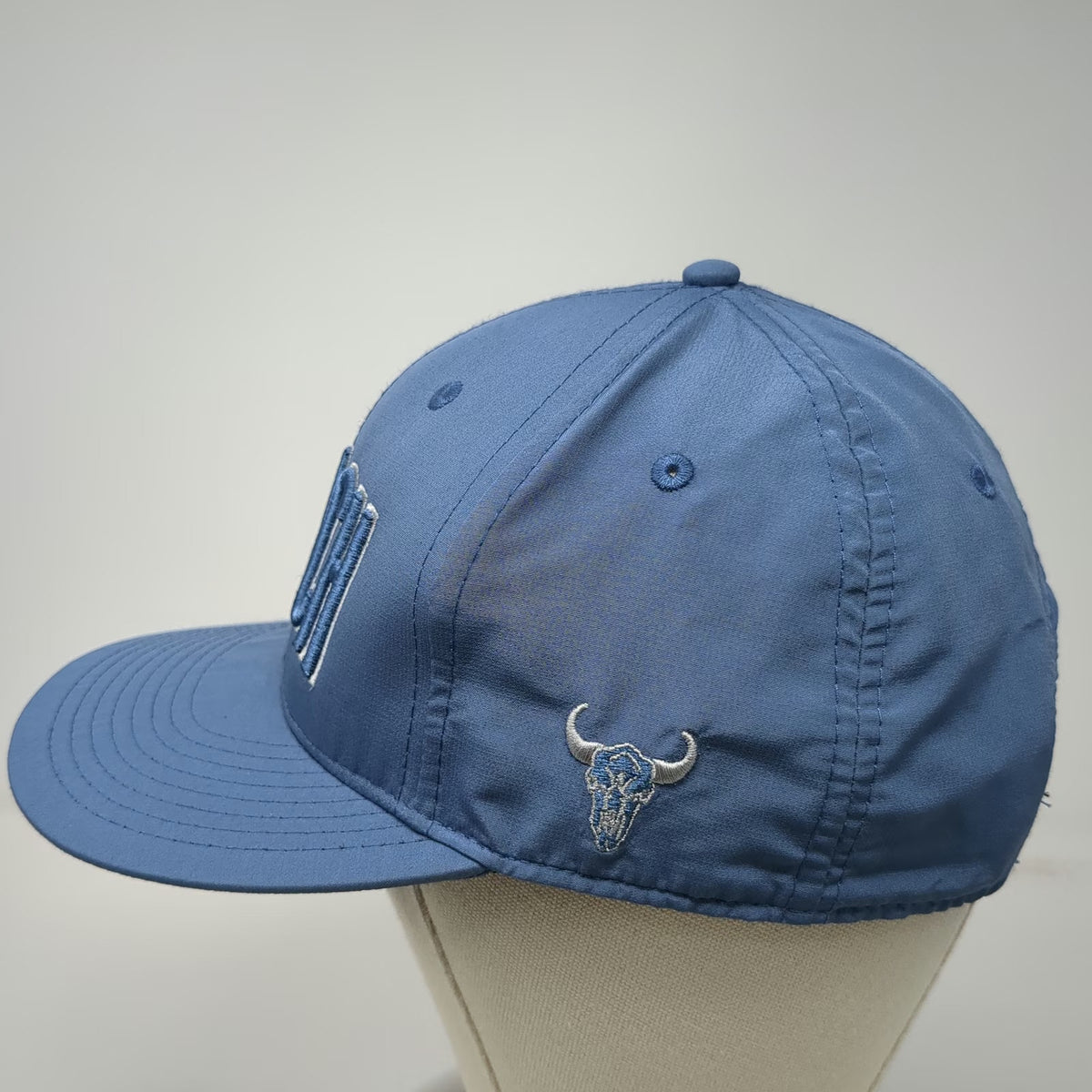 Pukka Snapback Hat Blue One Size The Ranch Steer Skull Performance Golf Cap