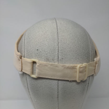 Treasure Valley R.V. Center Strapback Visor Hat Tan OSFA Adjustable