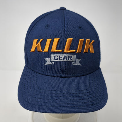 Killik Gear Snapback Hat Blue One Size Adjustable Solid Outdoor Cap