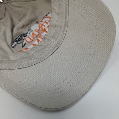Grand Bahamas Turtle Strapback Hat Tan One Size Embroidered Adjustable