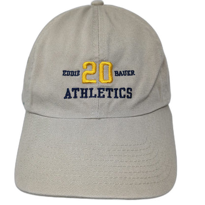 Eddie Bauer Baseball Cap Beige OSFM Athletics 20 Embroidered Cotton Slideback