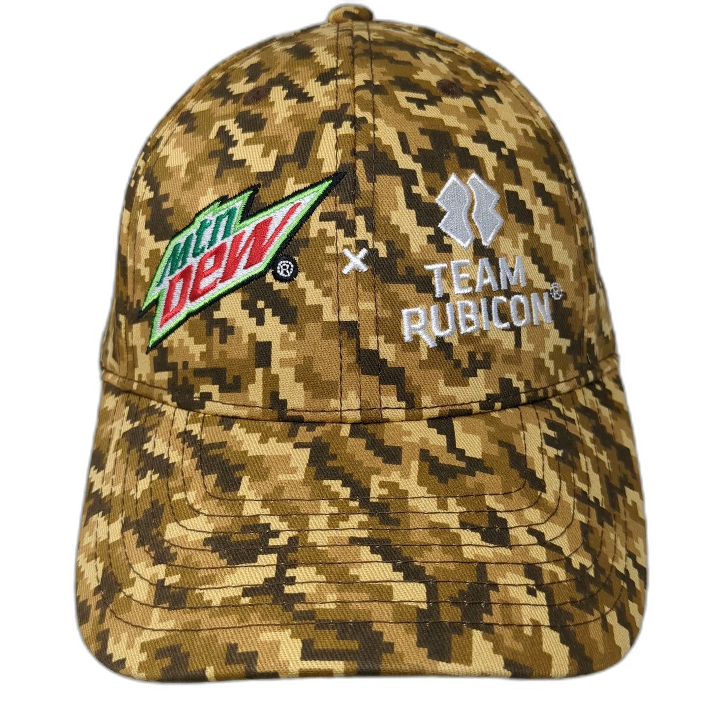 Acme Hat Co Mtn Dew Team Rubicon Digital Camo Brown Baseball Cap One Size Hat