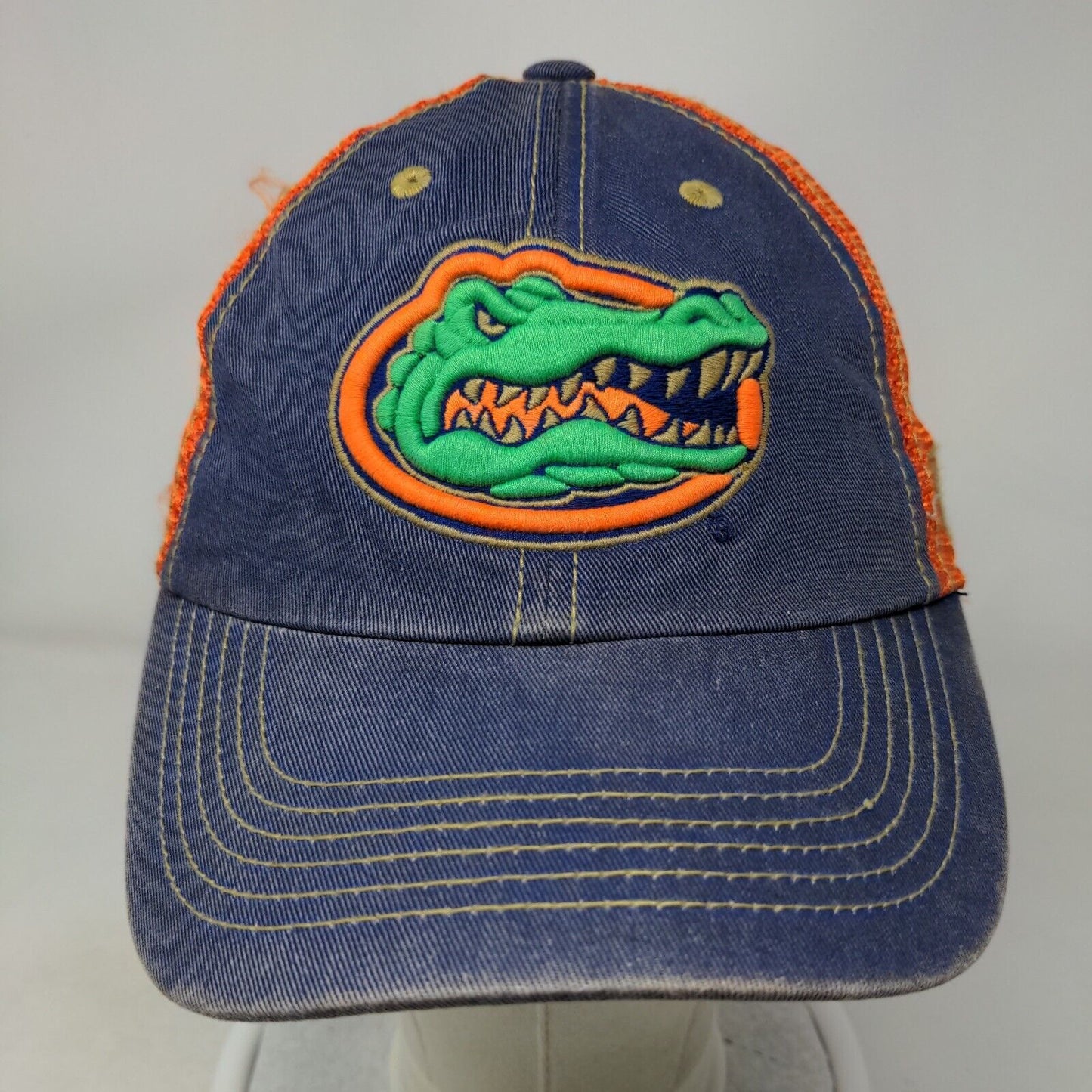 Florida Gators Snapback Mesh Back Trucker Hat Blue Orange OSFA NCAA Logo