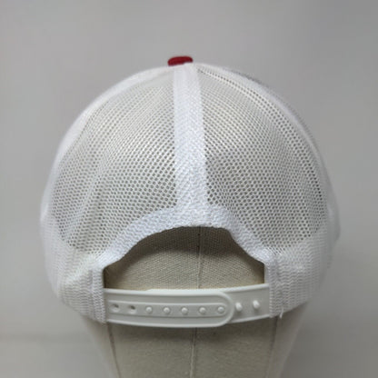 Somerfield Farms Snapback Trucker Hat Red One Size Mesh Back Port Authority