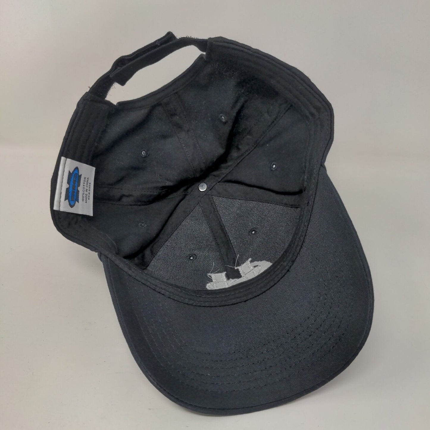 Hera Flight Strapback Hat Black One Size Adjustable Embroidered BIG X Cotton