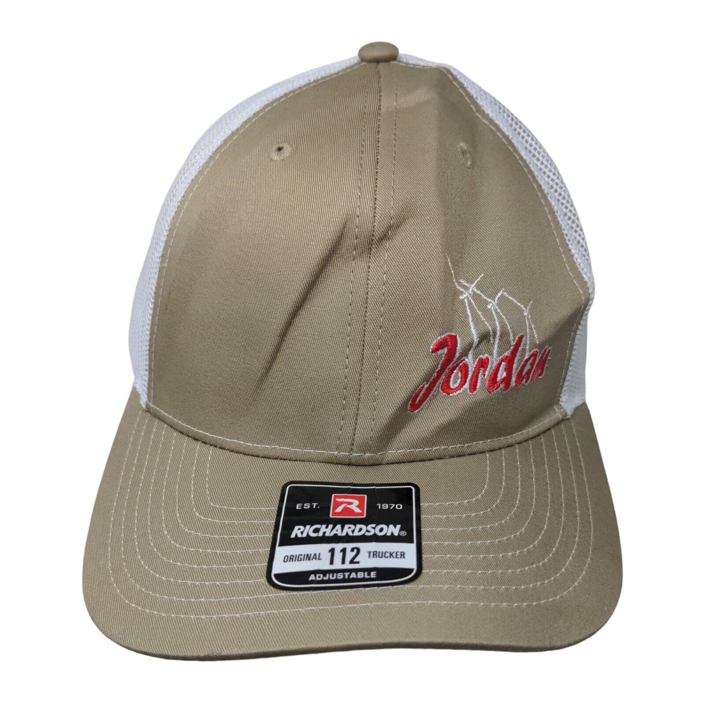 Jordan Snapback Mesh Back Trucker Hat Tan One Size Colorblock Richardson