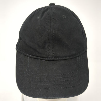 Unbranded Slideback Hat Black Soot 6 Panel Vent Holes Blank Outdoor