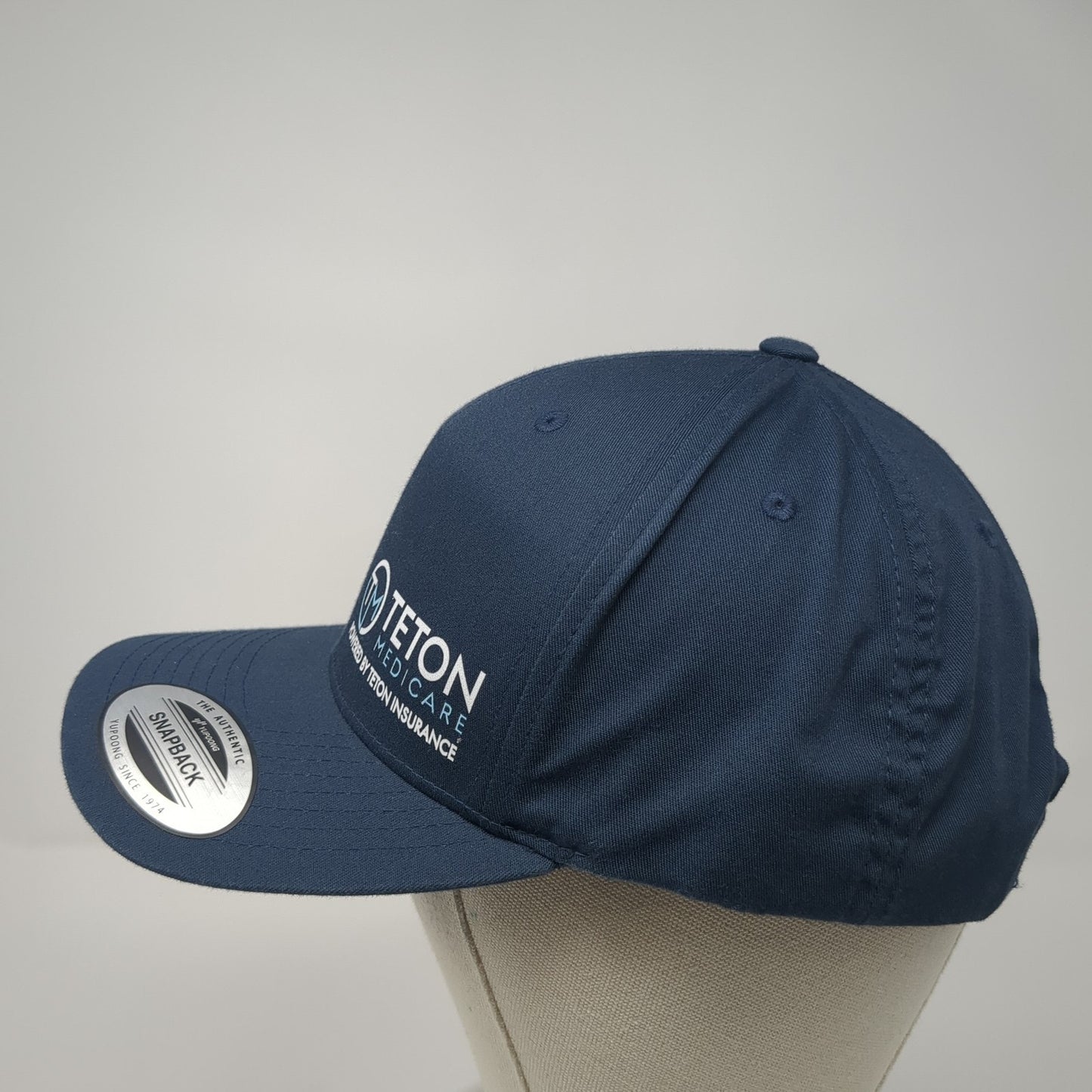 Teton Medicare Insurance Snapback Hat Blue One Size Adjustable Classics Yupoong