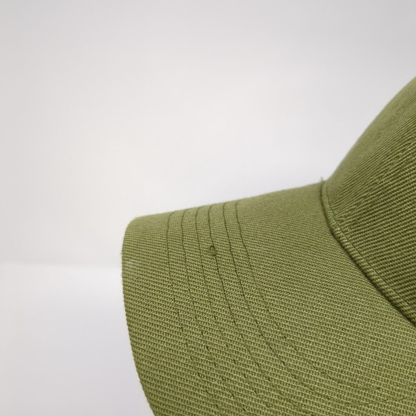 Unbranded Strapback Hat Green One Size Adjustable Vented Holes 6 Panel Blank