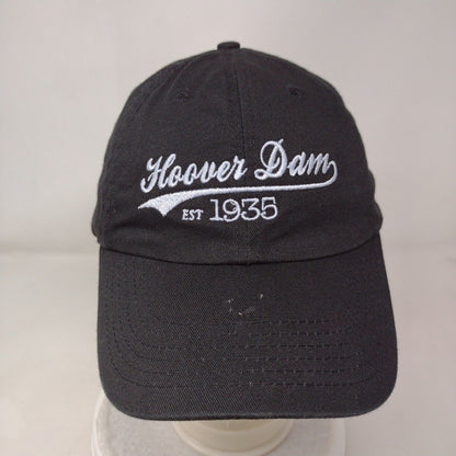 Hoover Dam Est. 1935 Slideback Hat Black One Size Adjustable Embroidered Cotton