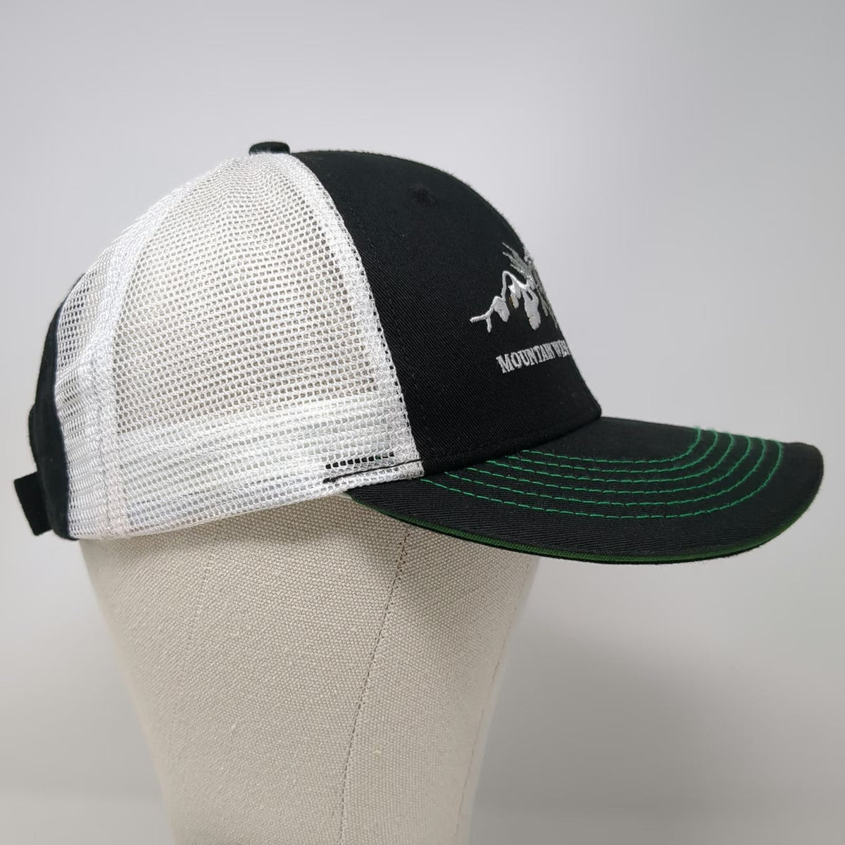 The Identity Group Baseball Cap Black One Size Mountain West Electric Mesh Hat