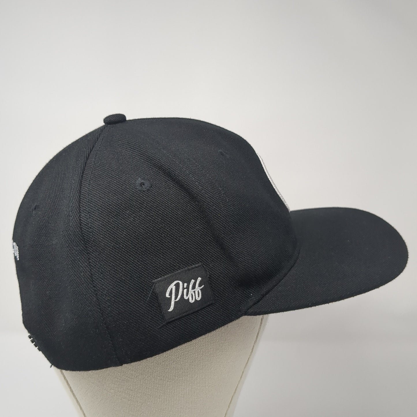 Piff Stixs Snapback Hat Black One Size Adjustable Embroidered 6 Panel