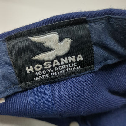 Hosanna U.S. Marine Veteran EGA Logo Blue Hat One Size Baseball Cap Eagle Globe