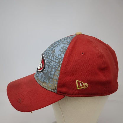 San Francisco 49ers NFL New Era Cap Red OSFM Stretch Fit SF Logo 39THIRTY Hat