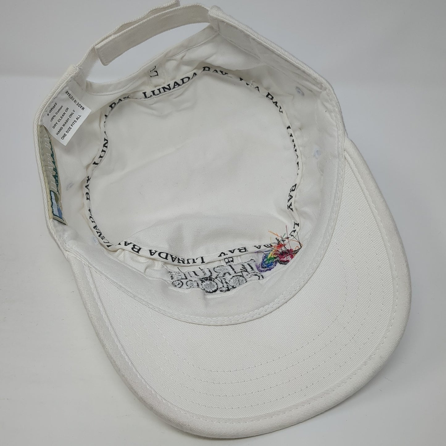 True Colors Cadet Army Cap White One Size Adjustable Embroidered Lunada Bay