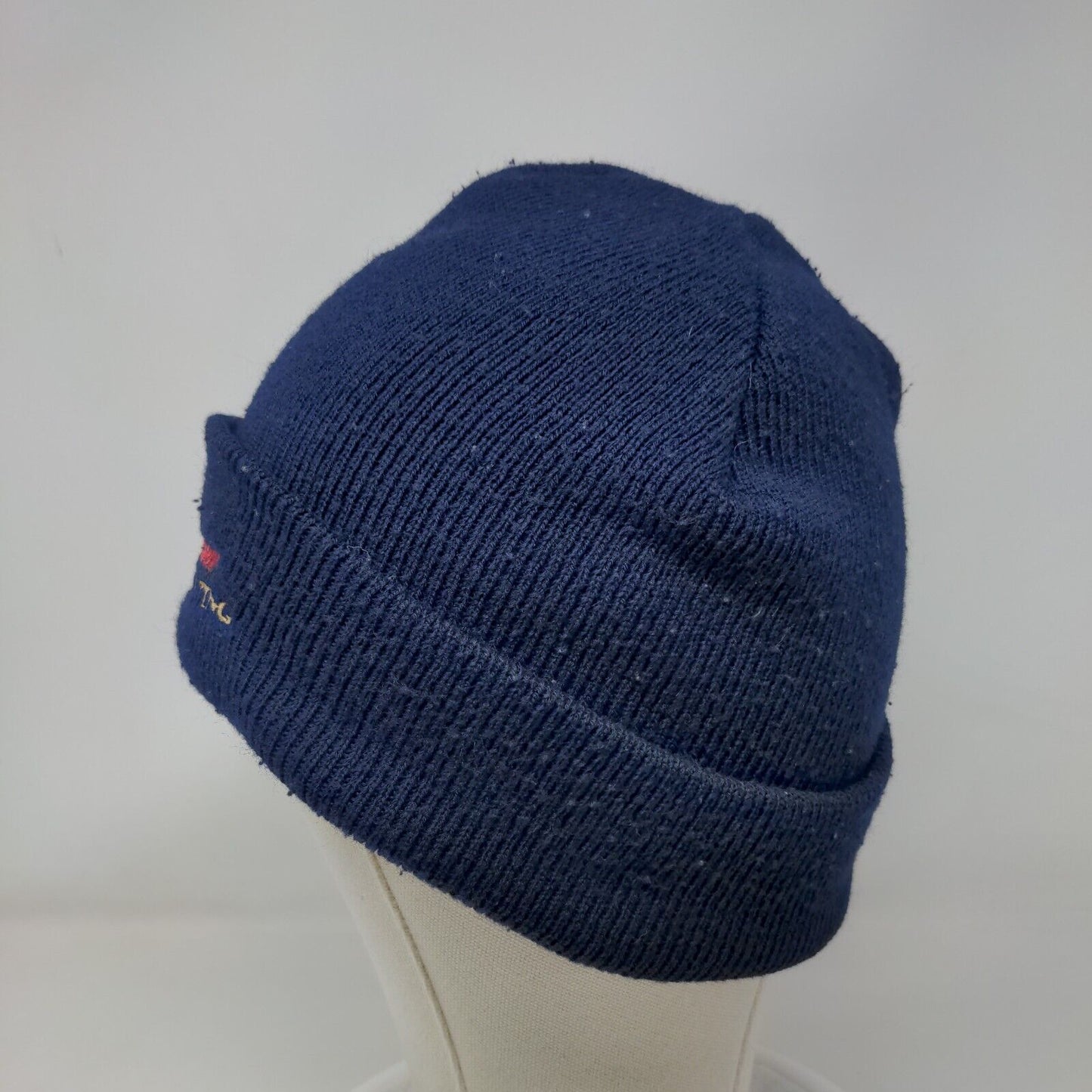 Budweiser Zink Distributing Knit Beanie Hat Blue One Size Embroidered