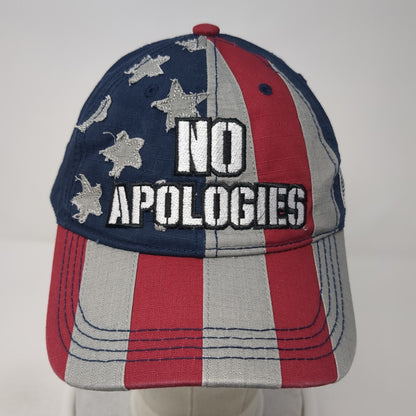 No Apologies Starpback Baseball Cap Multicolor One Size Adjustable Patriotic