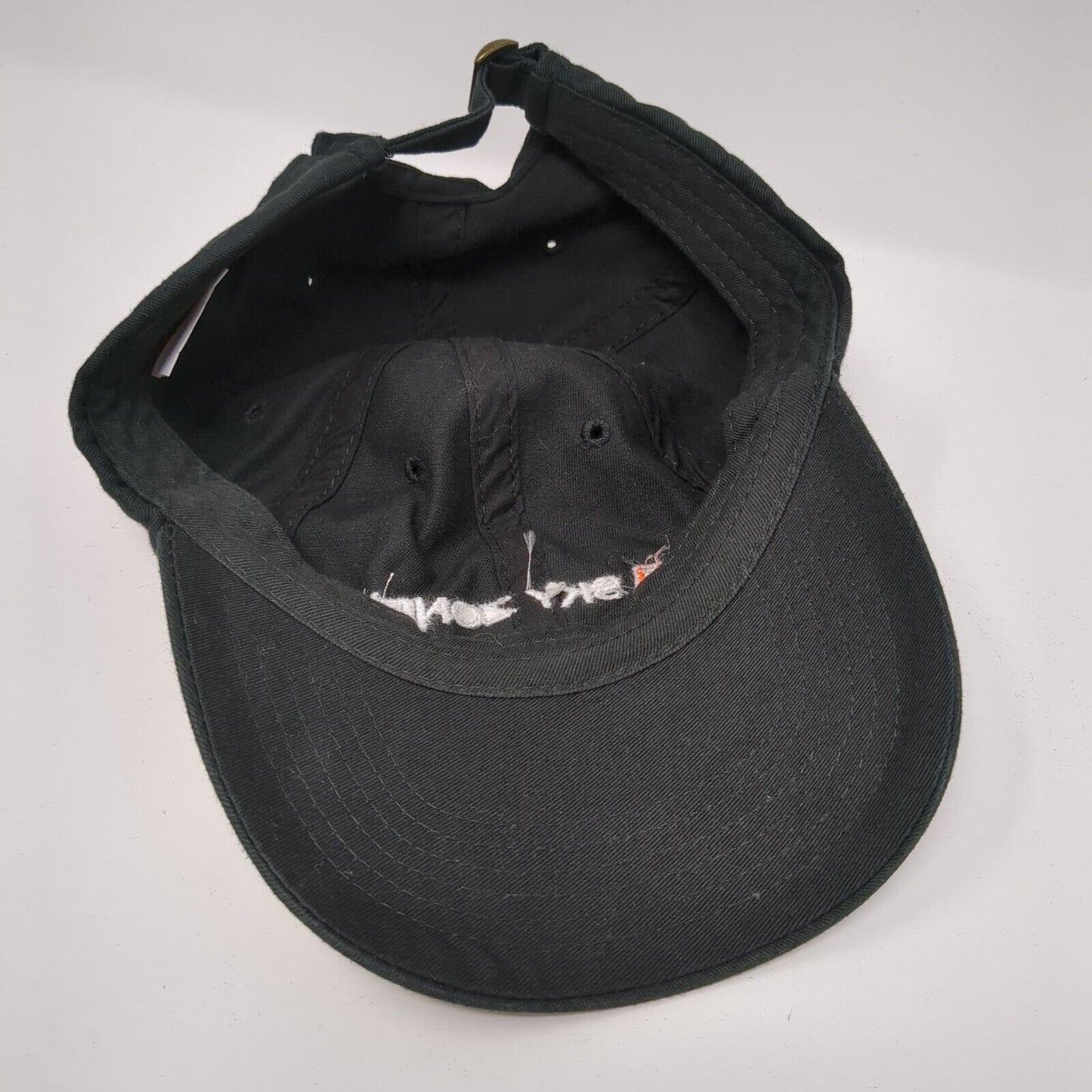 Sky Zone Slideback Hat Black One Size Embroidered Adjustable 6 Panel
