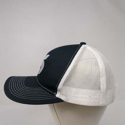 Port Authority Snapback Trucker Hat Black OSFA Embroidered Logo Mesh Back