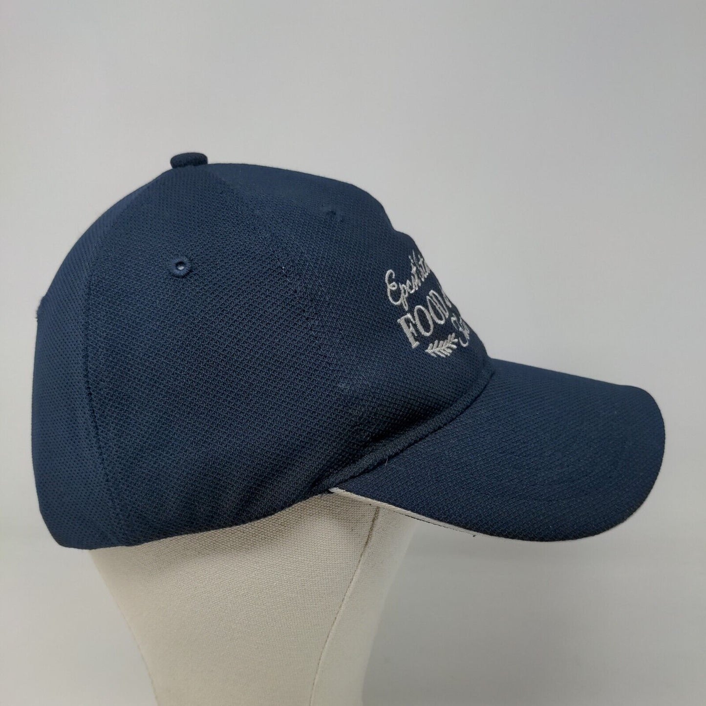 Epcot Men's Strapback Hat Blue OSFM International Food & Wine Festival Logo