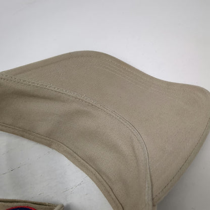 Captain Travel Arizona State Visor Beige One Size Cotton Strapback Logo Hat
