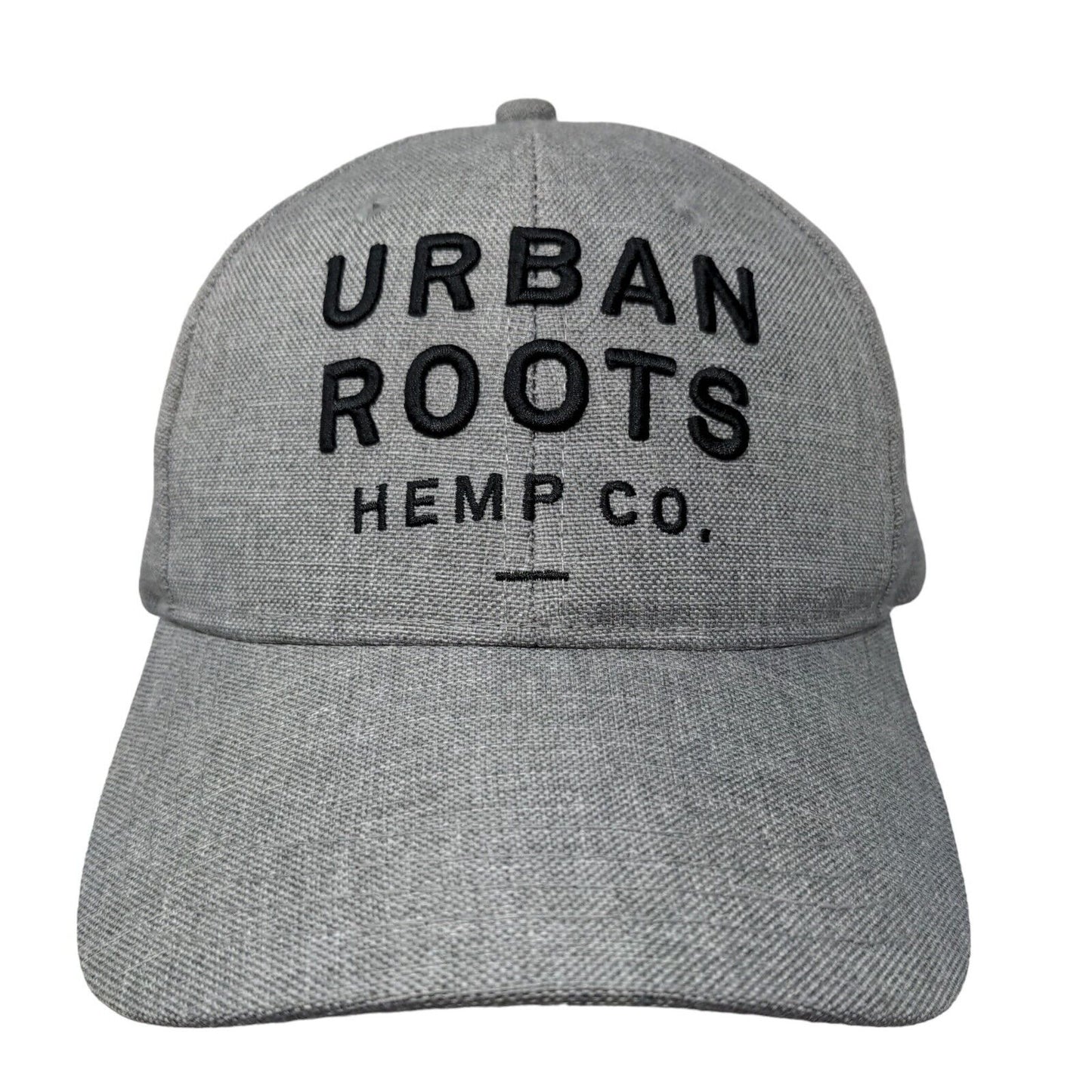 Urban Roots Hemp Co Men's Snapback Hat Gray Embroidered Logo
