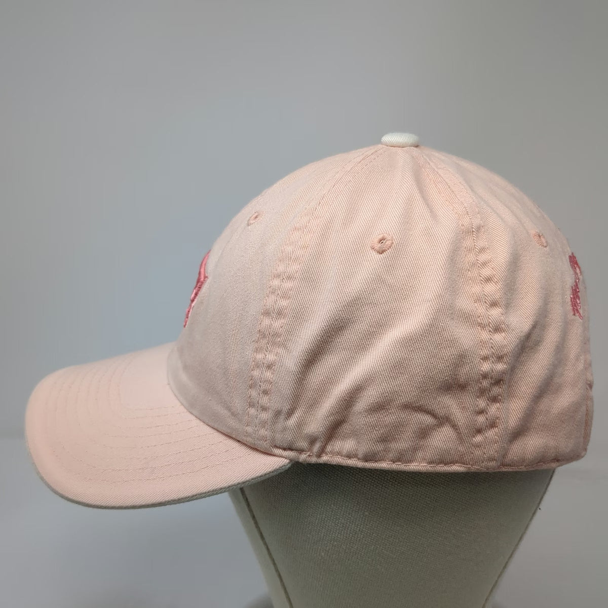 New England Patriots NFL Pink One Size Cap Embroidered Script Back Strapback Hat