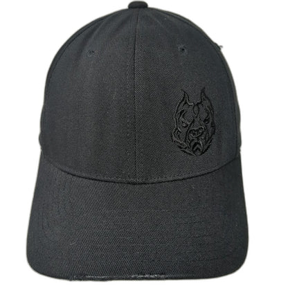Flexfit Baseball Cap Black M Sinister Diesel Pitbull Tonal Hat Poly Spandex