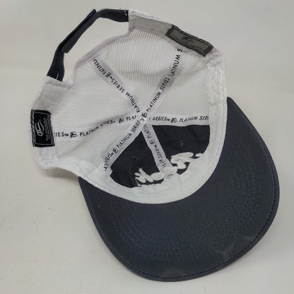 Rock Brothers Strapback Mesh Back Trucker Hat Blue OSFM Outdoor Cap
