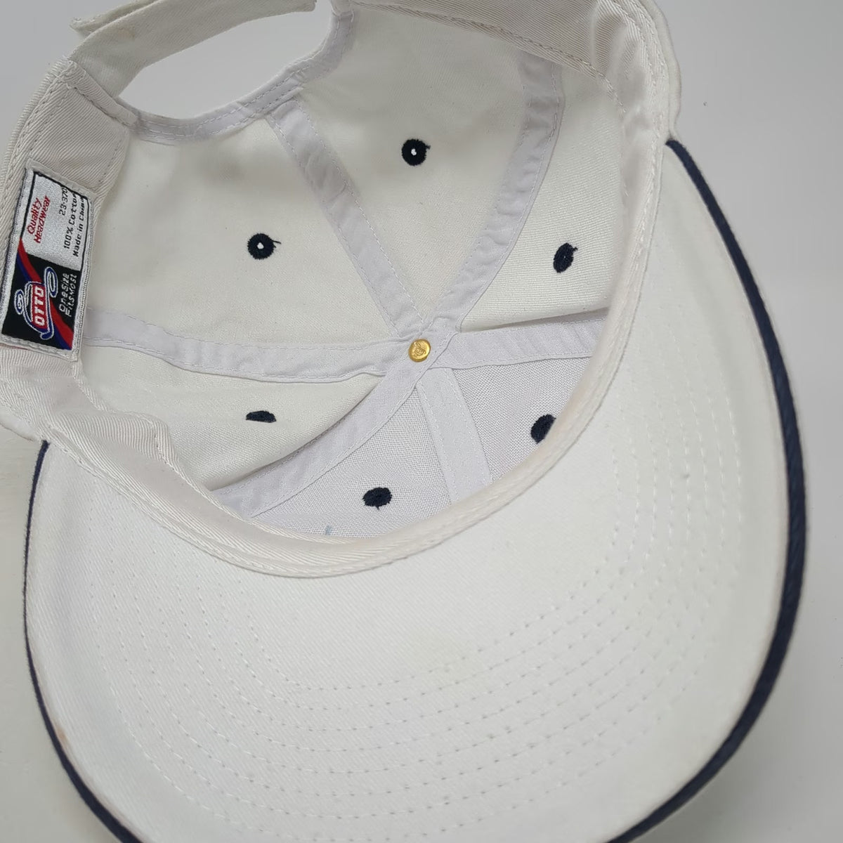 OTTO Baseball Cap White One Size Trainer For A Day The Mirage Dolphin Hat