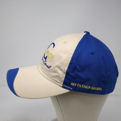 My Father Cigars Jaime Garcia Cigar Baseball Cap Beige Blue OSFM Slideback Hat