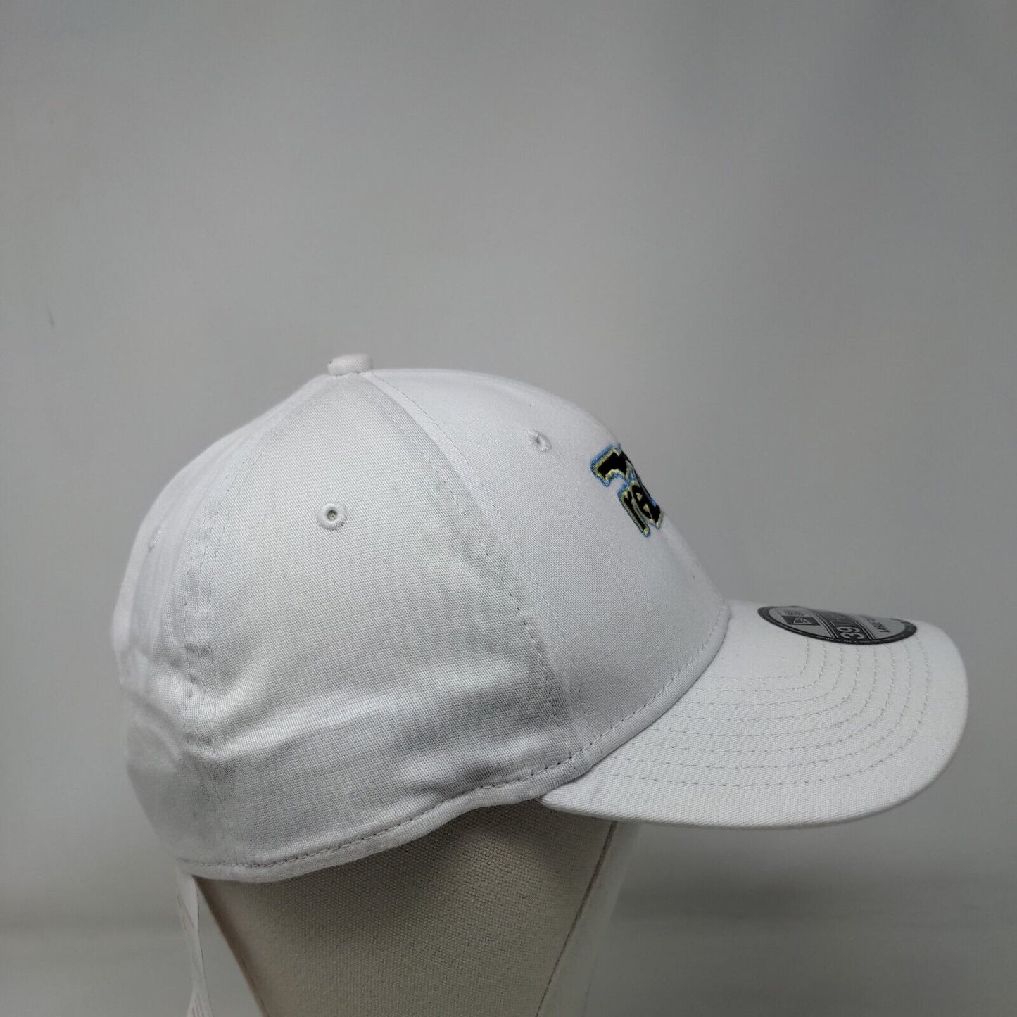 Reco Fitted Hat White L/XL Solid Embroidered New Era W/Tags CustomInk