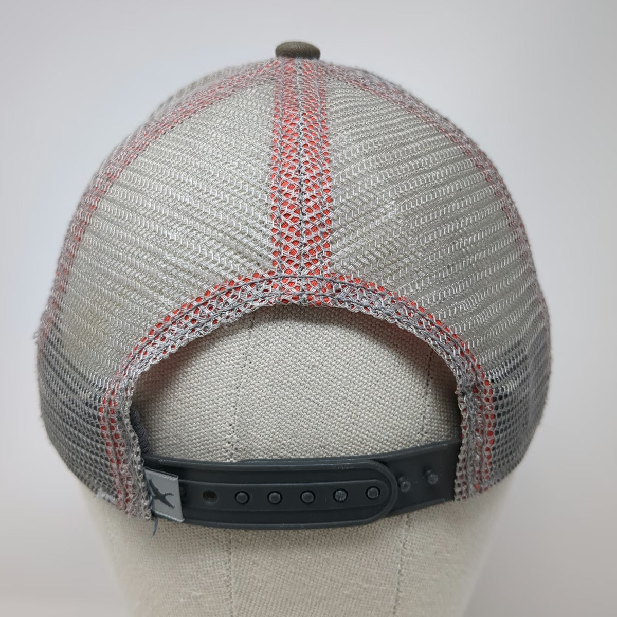 Eddie Bauer Trucker Hat Gray One Size Grand Teton National Park Mesh Snapback