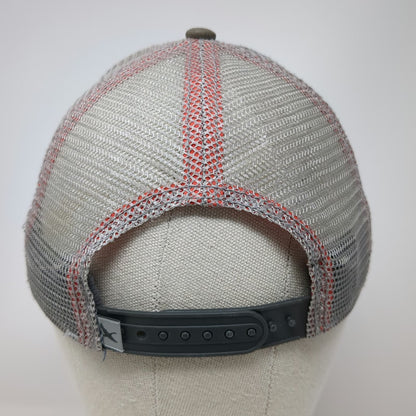 Eddie Bauer Trucker Hat Gray One Size Grand Teton National Park Mesh Snapback