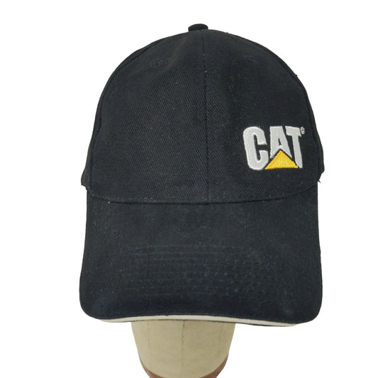 CAT Caterpillar Official Slideback Hat Embroidered Logo Black