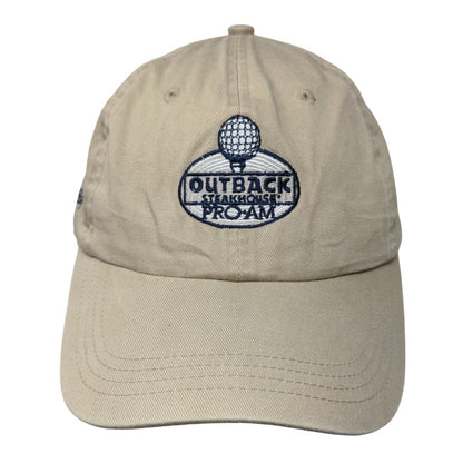 Outback Steakhouse Pro-Am Slideback Hat Tan One Size TPC Tampa Bay Ahead Vintage