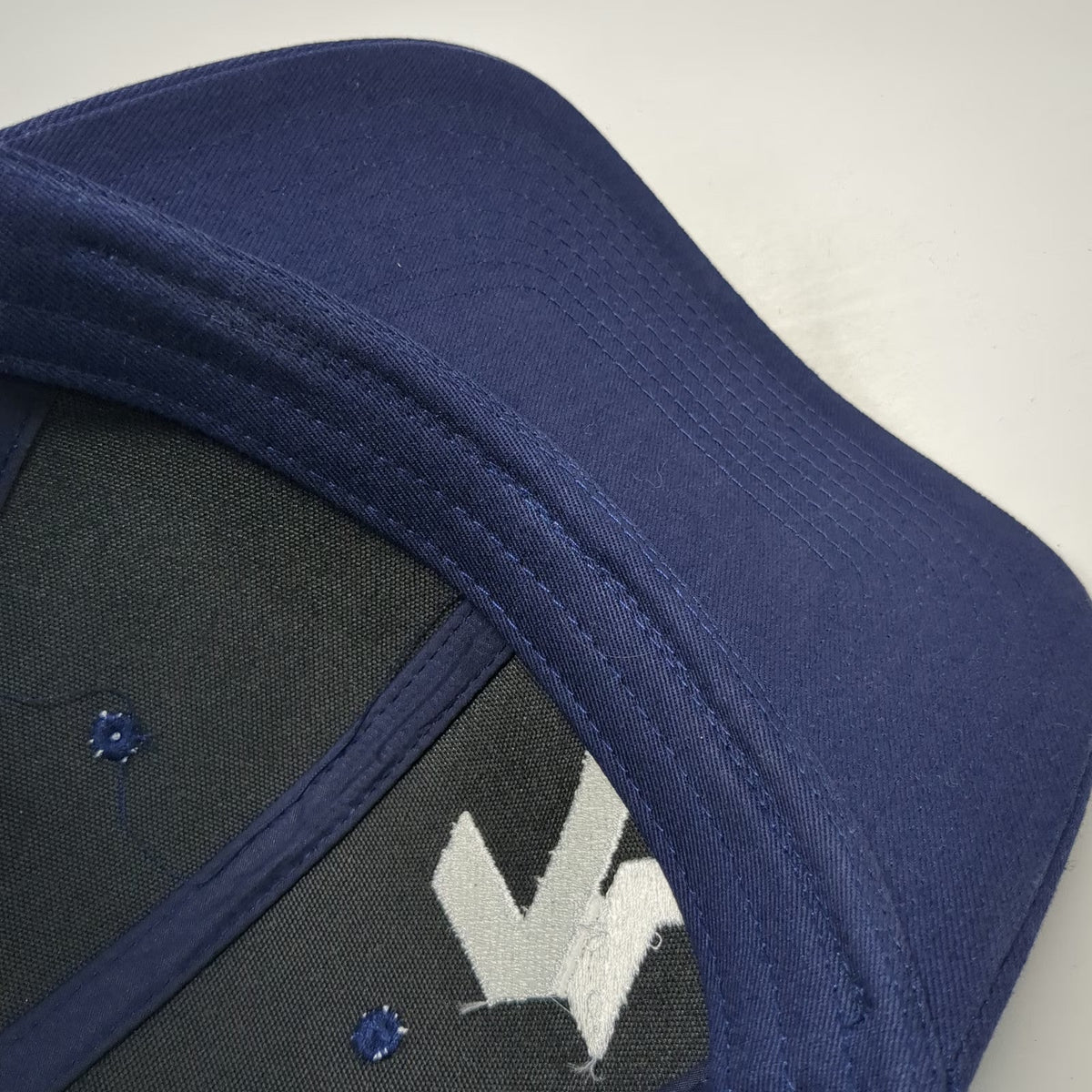 Port Authority Trucker Hat Blue One Size 7k Logo Mesh Snapback Curved Bill Cap