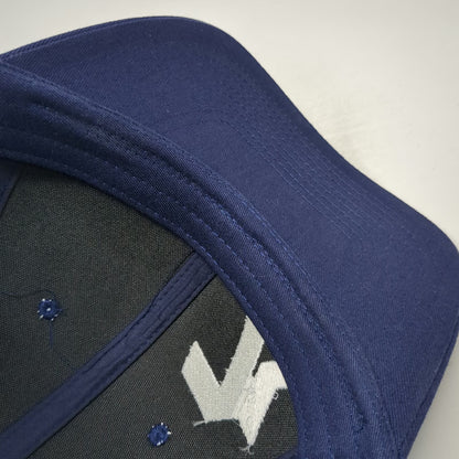 Port Authority Trucker Hat Blue One Size 7k Logo Mesh Snapback Curved Bill Cap