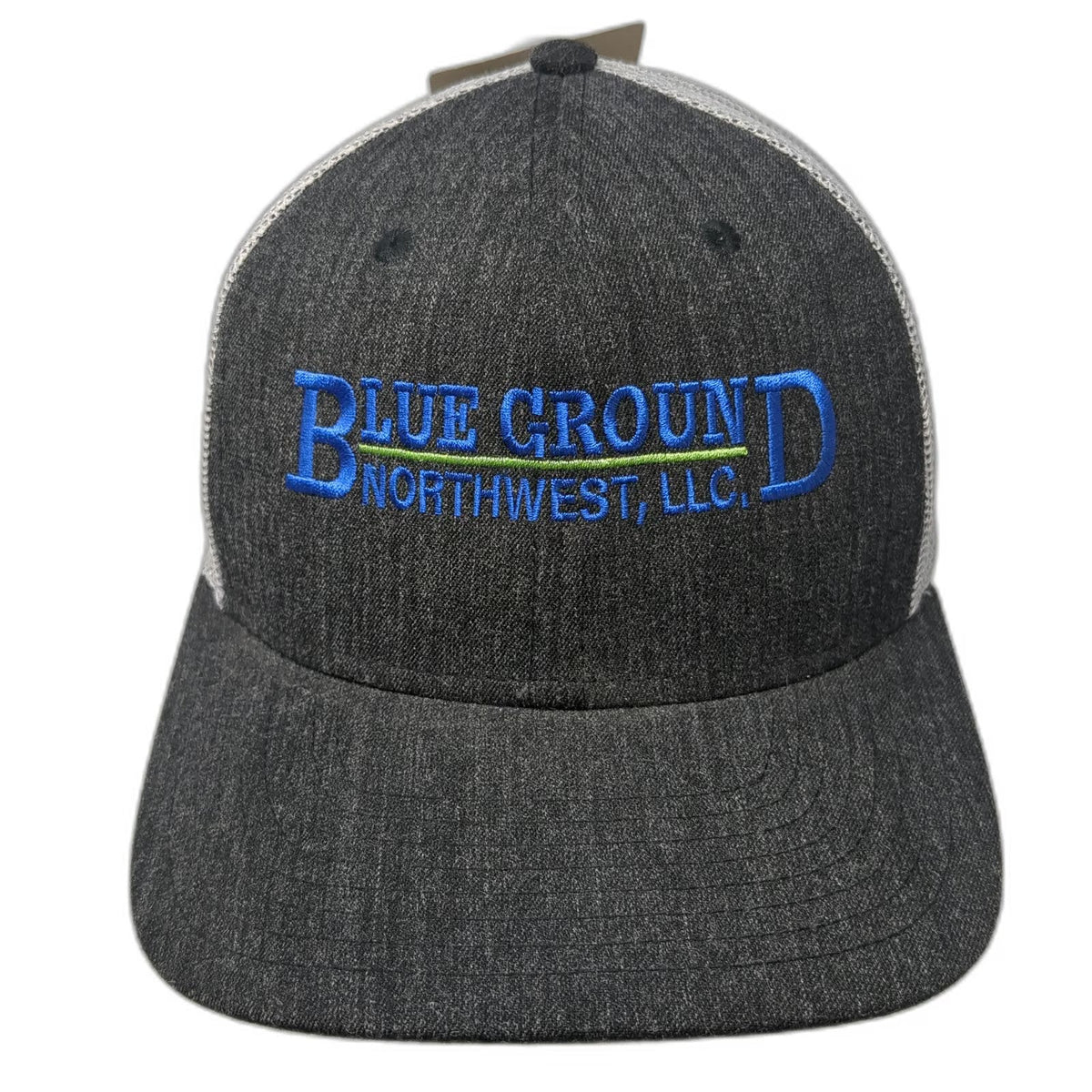 The Game Trucker Hat Gray One Size Blue Ground Northwest LLC Mesh Snapback Brim